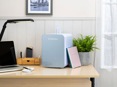 Subcold Ultra grey 10L table top mini fridge lifestyle